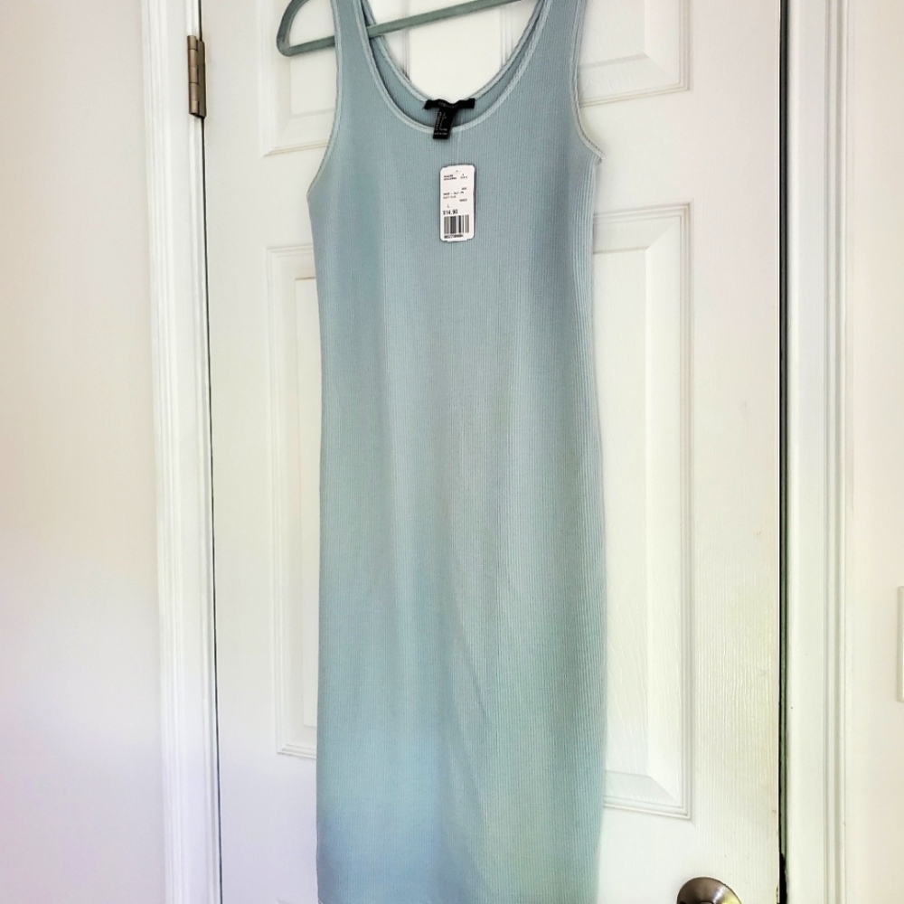 Forever 21 powder blue calf length dress size L
